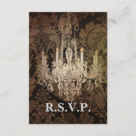 respuesta RSVP de la boda de la araña de damasco v