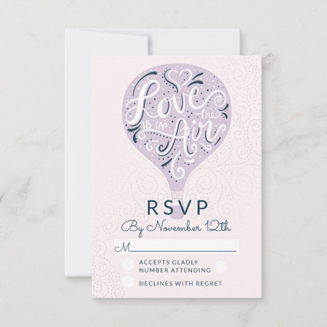 Respuesta RSVP de la boda de la manada con amor po (Anverso)