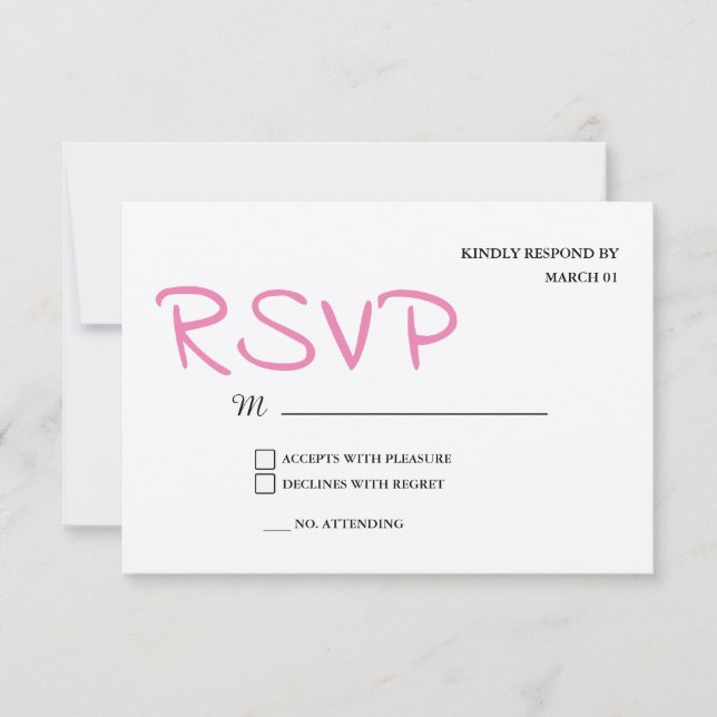 Respuesta RSVP de la boda de plata metálica (Anverso)