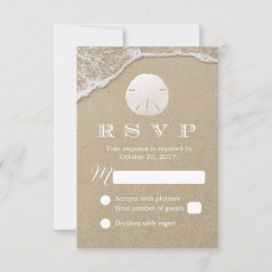 Respuesta RSVP de la boda de Sand Dollar Beach