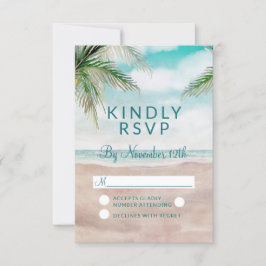 Respuesta RSVP de la Brisa de la Isla Pintada Boda