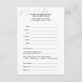 Respuesta RSVP de la empresa de bolas de gala en b