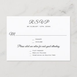 Respuesta RSVP de la fiesta de boda o evento 3 de 