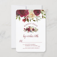 Respuesta RSVP de Mistletoe Manor Top Border Weddi