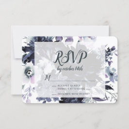 Respuesta RSVP de nubes florales nocturales de nub