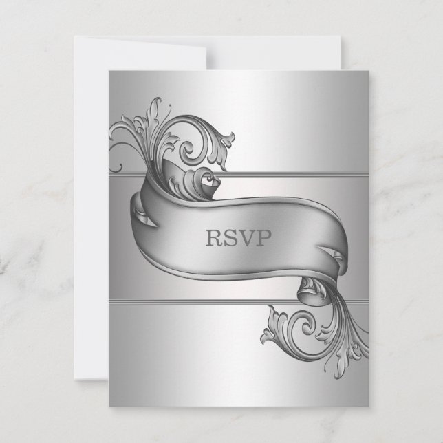 Respuesta RSVP de plata (Anverso)