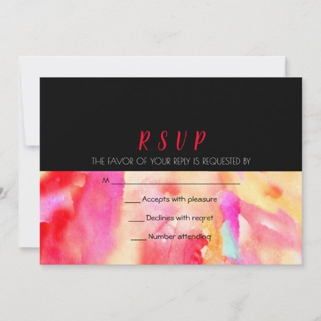 Respuesta RSVP de respuesta a la invitación de mat (Anverso)