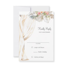 Respuesta RSVP del Arco Boda Rústico