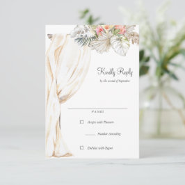 Respuesta RSVP del Arco Boda Rústico