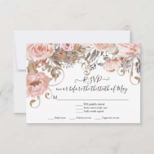 Respuesta RSVP del Tono Tierra Roses Roses Roses R