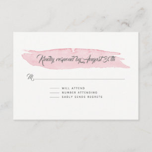 Respuesta RSVP Lavado de color de agua simple