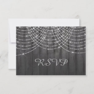 RESPUESTA RSVP LUZ DE HADAS DE MADERA RÚSTICA VINT