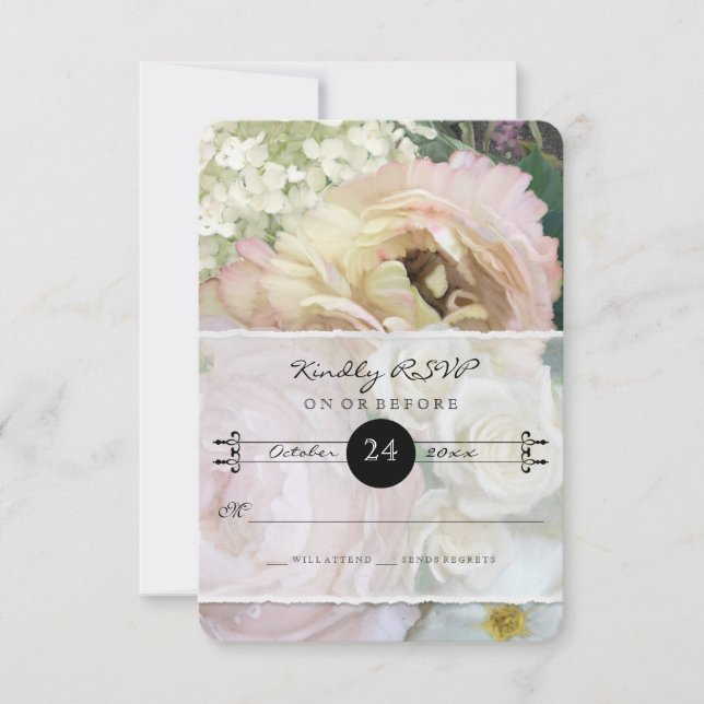 Respuesta RSVP Mercado de Flores Francés Peonía Ho (Anverso)