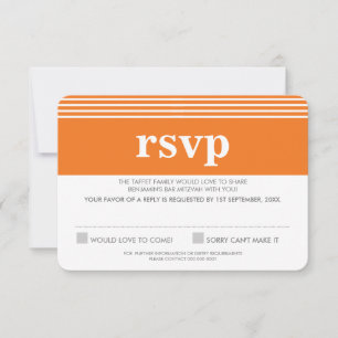 RESPUESTA RSVP RESPUESTA naranja simple negrita