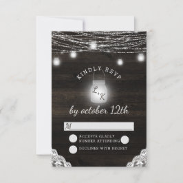 Respuesta RSVP RSVP Ridge Wood & Lace Wedding
