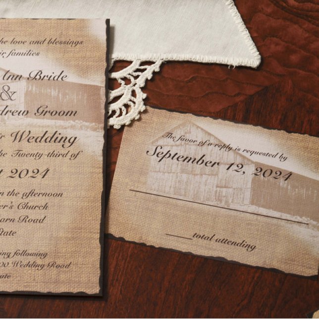 Respuesta Rústica del Boda de Barn (Subido por el creador)