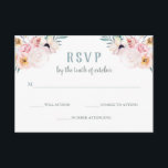 Respuesta Rústica del Boho Boda<br><div class="desc">Esta moderna y rústica tarjeta RSVP de boda incluye un ramo de boho lleno de flores acuáticas.</div>