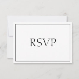 Respuesta Sensacional en Blanco y Negro RSVP