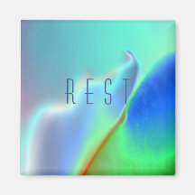 "Rest" colorido imán