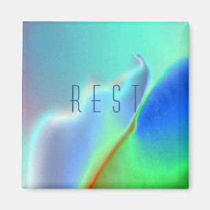 "Rest" colorido imán