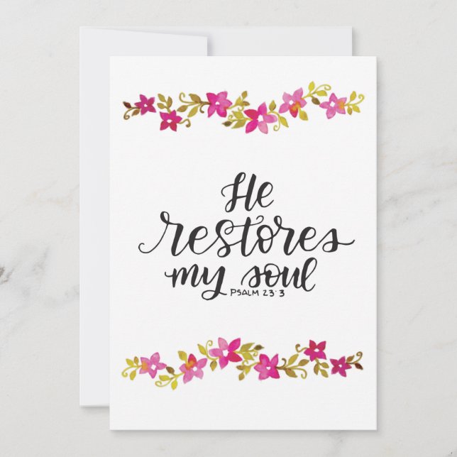 Restaura mi tarjeta de alma (Anverso)