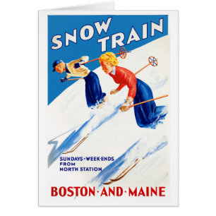 Restauración del Poster de viajes de Maine Vintag