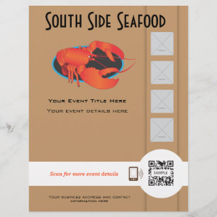 Restaurante Flyer Template Seafood