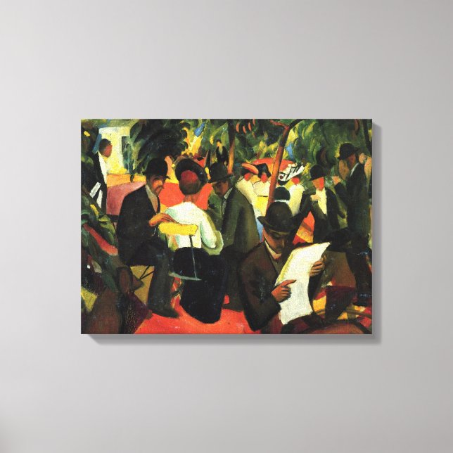 Restaurante Garden by August Macke, Arte de época (Anverso)