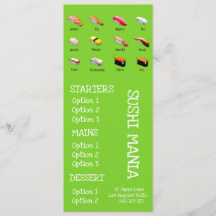 Restaurante japonés Sushi menú cena wasabi