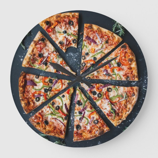 Restaurante Pizza Restaurante italiano Reloj de ar (Anverso)