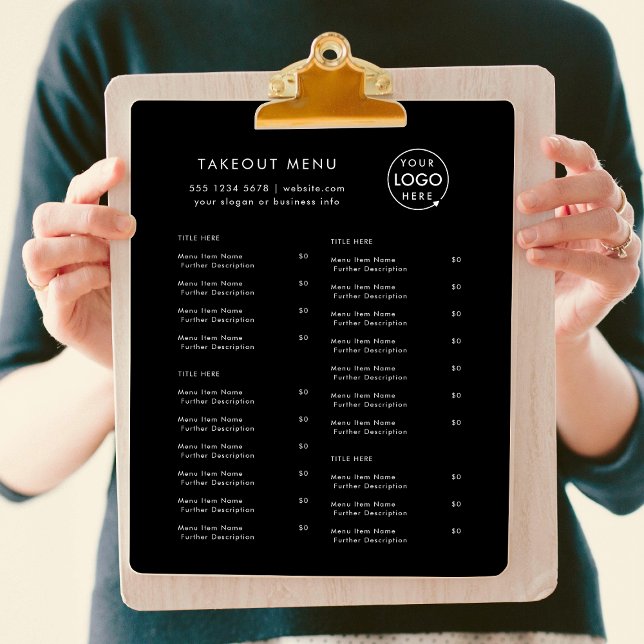 Restaurante Takeout | Menú de recogida de logotipo (Subido por el creador)