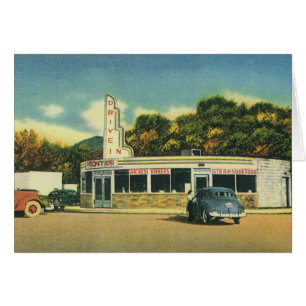 Restaurante vintage, 50's Drive In Diner y Cars