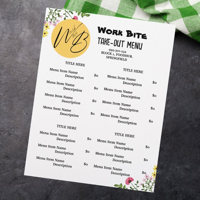 Restaurante Wilflower Sacar el menú Código QR (Subido por el creador)