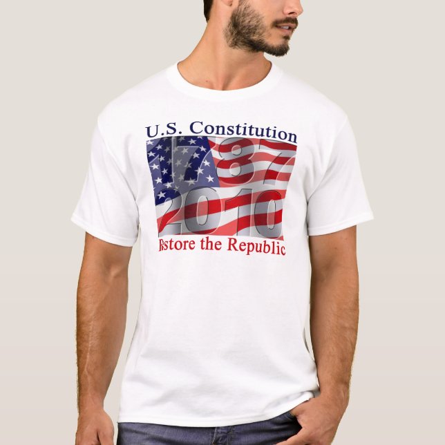 Restaure el camisetas de la república (Anverso)