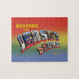 Restaure el rompecabezas de la orilla del jersey y