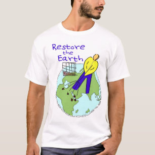 Restaure la camiseta de la tierra