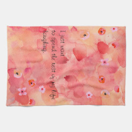 Resto de mi vida Ríe Cocina toalla de 16" x 24"