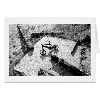 Restos de bicicleta quemada