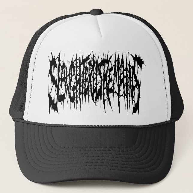 Restos matados - gorra negro del camionero del (Anverso)
