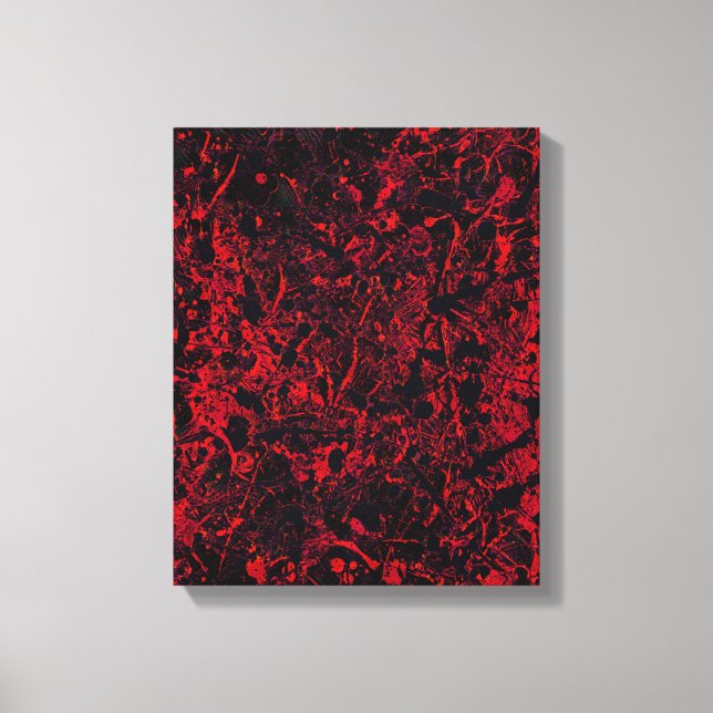 Restos No. 1 Impresión de lienzo abstracto (Anverso)