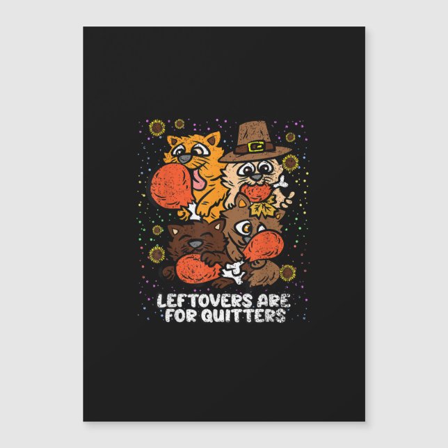 Restos Son Para Quitters Día De Acción De Gracias  (Anverso)