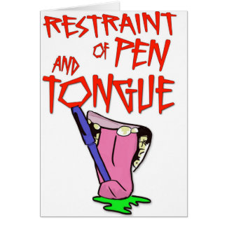 "Restricción tarjeta divertida de la sobriedad de