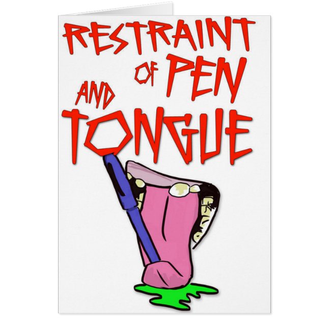 "Restricción tarjeta divertida de la sobriedad de (Frente)