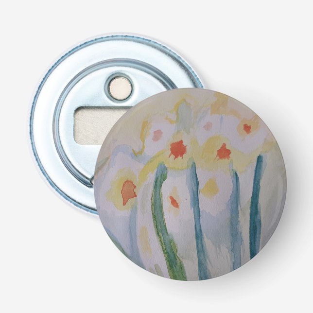 Resumen Abridor del frasco del botón Daffodils (Anverso)