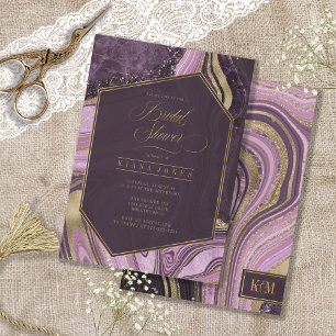 Resumen Agate Bridal Shower Mauve ID827