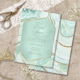 Resumen Agate Bridal Shower Mint ID827