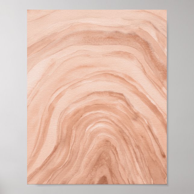 Resumen Agate II Poster de arte acuarela (Frente)