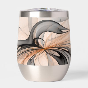 Resumen Antracita Grey Siena Arte Fractal Moderno