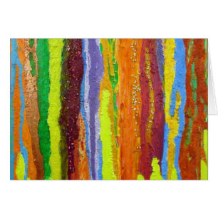 Resumen Art rainbow stripes de pintura goteo