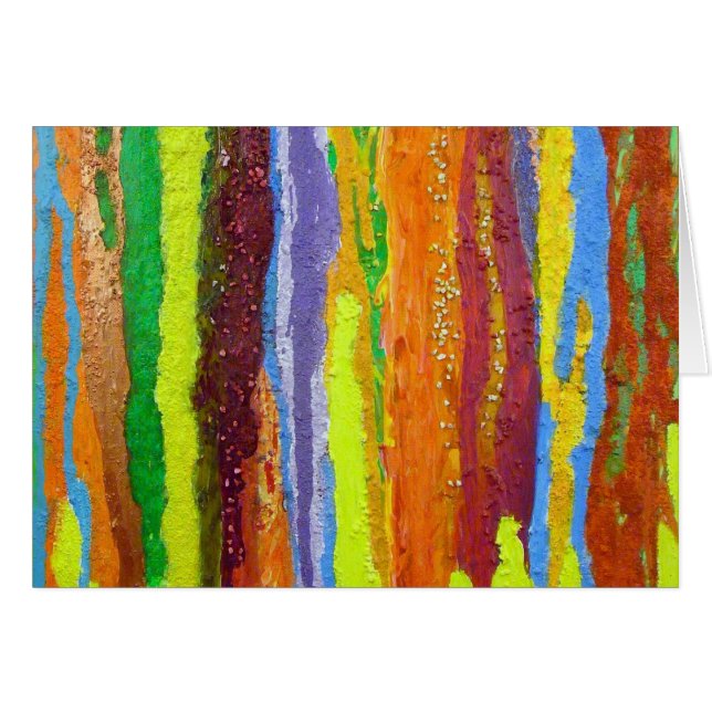 Resumen Art rainbow stripes de pintura goteo (Anverso (Horizontal))